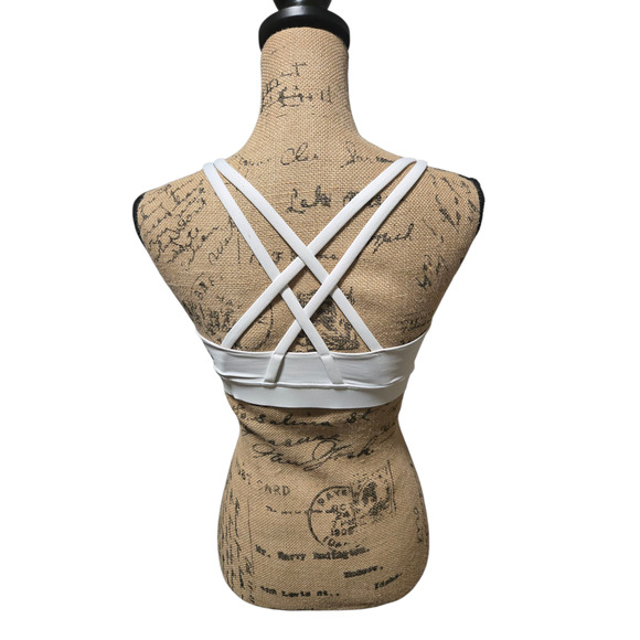 Soul cycle x Lululemon white racerback sports bra, size 4 - Picture 2 of 3
